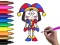 Mchezo Pomni Coloring Time online