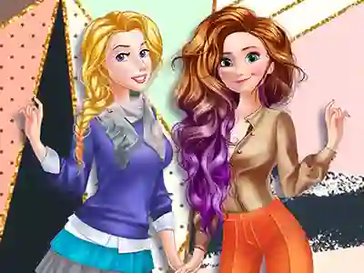 Mchezo Princesses Anti-fashion: sporty + classic online