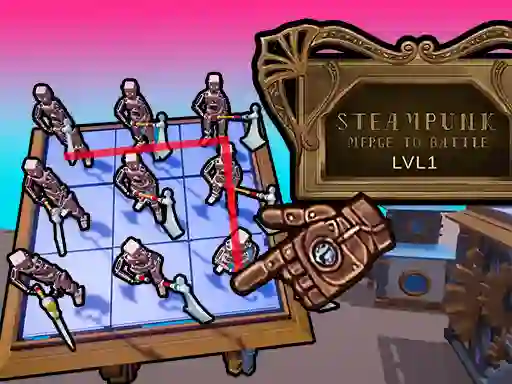 Mchezo Steampunk Merge To Battle online