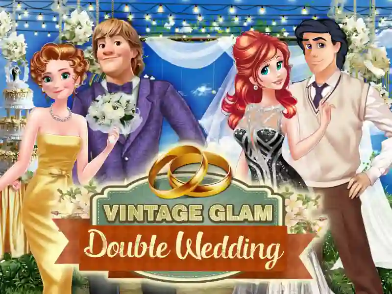 Mchezo Vintage Glam: Double Wedding online