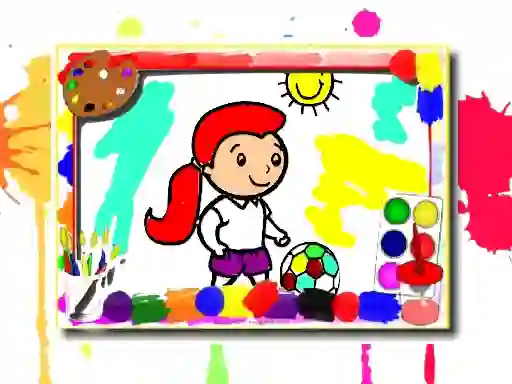 Mchezo Football Coloring Book online