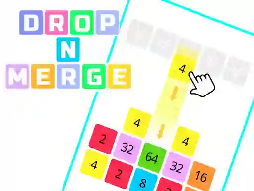 Mchezo Drop N Merge Blocks online
