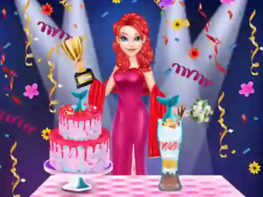 Mchezo Mermaid Cake Cooking Design online