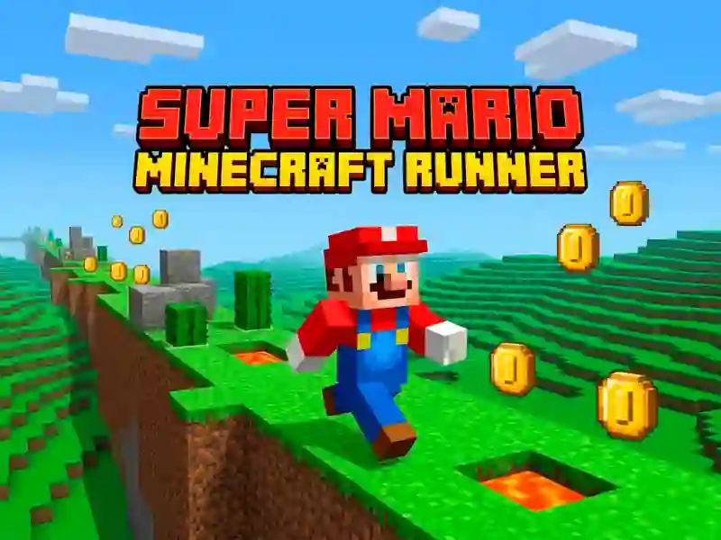 Mchezo Super Mario MineCraft Runner online