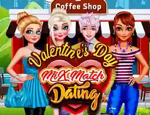 Mchezo Valentines Day Mix Match Dating online
