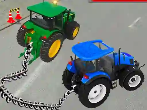 Mchezo Chained Tractor Towing Simulator online