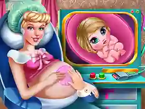 Mchezo Cinderella Pregnant Check-Up online