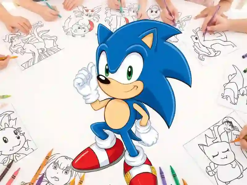 Mchezo Sonic Coloring online