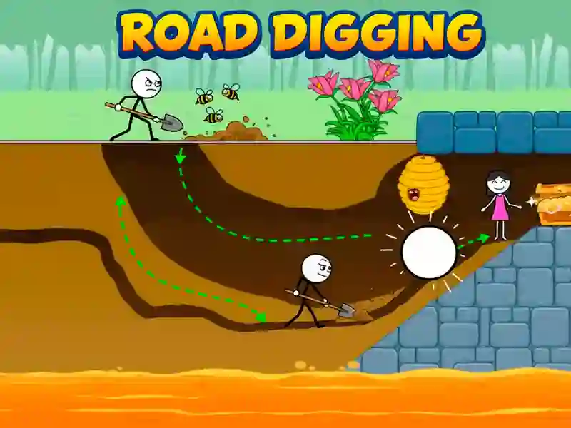 Mchezo Road Digging online