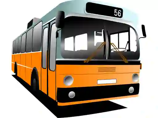 Mchezo Cartoon Bus Puzzle online