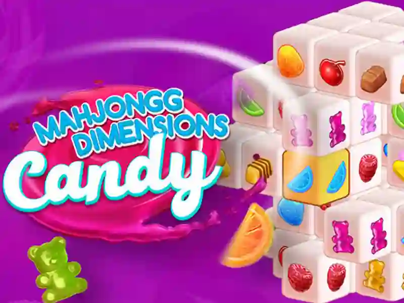 Mchezo Candy 3D Mahjong online