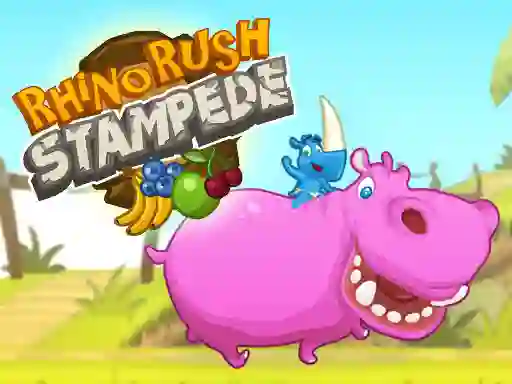 Mchezo Rhino Rush Stampede online