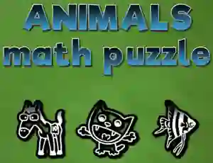Mchezo Animals Math Puzzles online