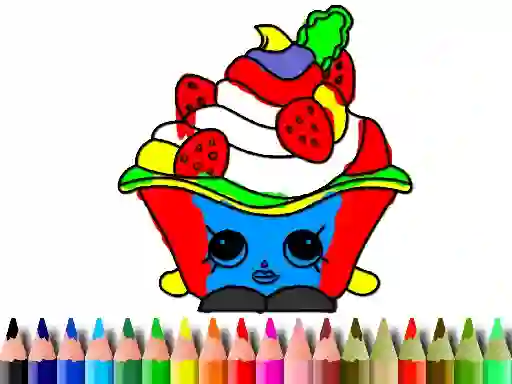 Mchezo Back To School: Cake Coloring Book online