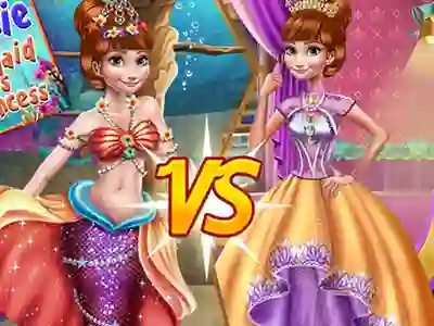 Mchezo Anna mermaid vs princess online