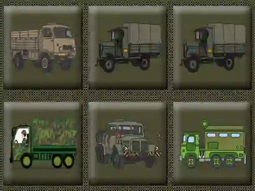 Mchezo Army Trucks Memory online