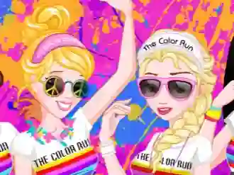 Mchezo Princess Color Run online