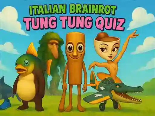Mchezo Italian Brainrot tung Tung Quiz online