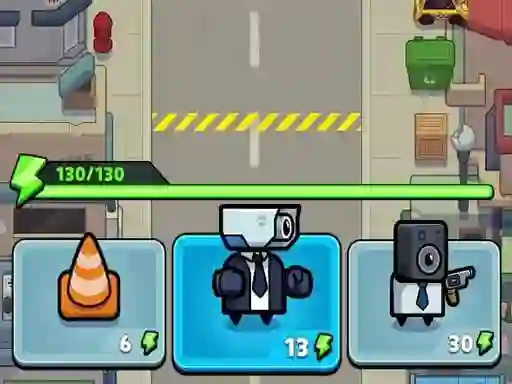 Mchezo Toilet fight Police vs zombie online