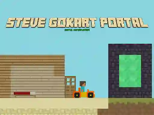 Mchezo Steve GoKart Portal online
