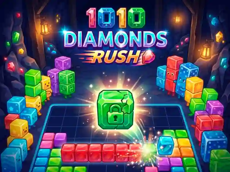 Mchezo 1010 Diamonds Rush online