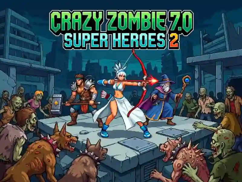Mchezo Crazy Zombie 7.0 Super Heroes 2 online