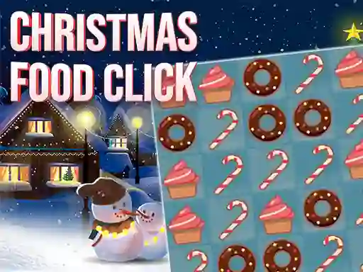 Mchezo Christmas Food Click online