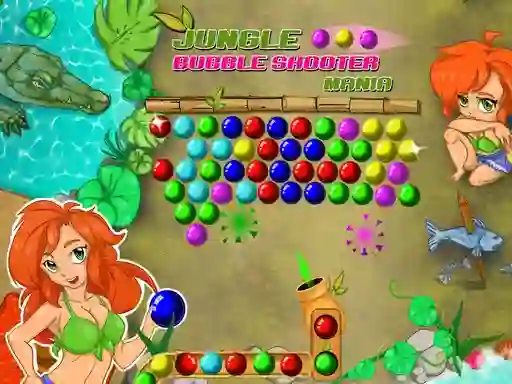Mchezo Jungle Bubble Shooter Mania online