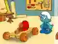 Mchezo The smurfs handy`s car online