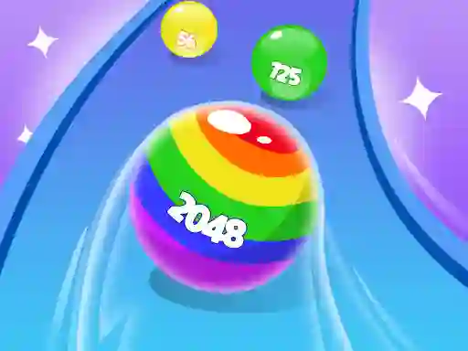 Mchezo 2048 Run Gorgeous Balls online