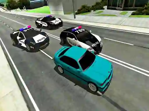 Mchezo Mad Cop Police Car Race: Police Car vs Gangster Escape online