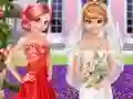 Mchezo Frozen And Ariel Wedding online