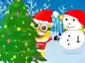 Mchezo Minions Christmas Snowball Wars online