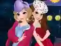 Mchezo Anna and Elsa Cocktail Dresses online