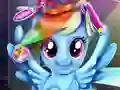 Mchezo Rainbow pony real haircuts online