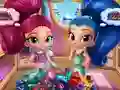 Mchezo Shimmer And Shine Wardrobe Cleaning online