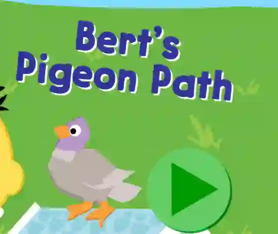 Mchezo 123 Sesame Street: Bert's Pigeon Path online