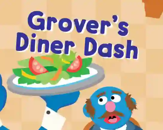 Mchezo 123 Sesame Street: Grover's Diner Dash online