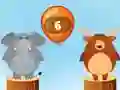 Mchezo Jungle Balloons Subtraction online
