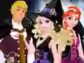 Mchezo Frozen Team Halloween online