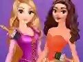 Mchezo Disney Princesses Rainbow Dresses online