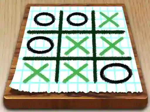 Mchezo Tic Tac Toe Paper Note online