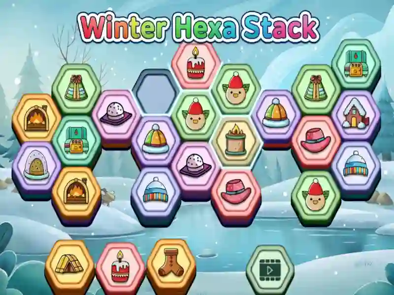Mchezo Winter Hexa Stack online