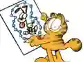 Mchezo Garfield connects the dots online