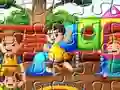 Mchezo Playing Kids Jigsaw online