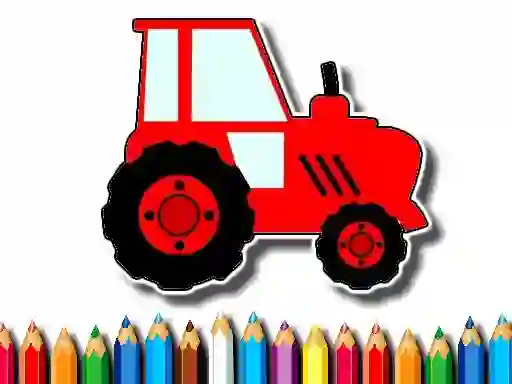 Mchezo Easy Kids Coloring Tractor online