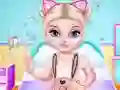 Mchezo Naughty Baby Elsa's Weekend online