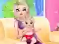 Mchezo Princess Elsa Baby Born online
