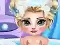 Mchezo Ice Queen Baby Bath online