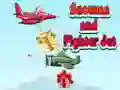 Mchezo Snowman and Fighter Jet online